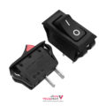 کلید راکر باریک دو حالته یکطرف قرمز HB110C5N 2PIN