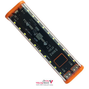 کیس پاوربانک Transparent فست شارژ 8 باتری 22.5W مدل BQ-S18PD (نارنجی)