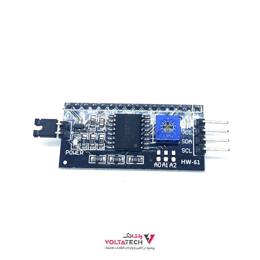 ماژول سریال I2C مخصوص نمایشگرهای 2×16 کاراکتری