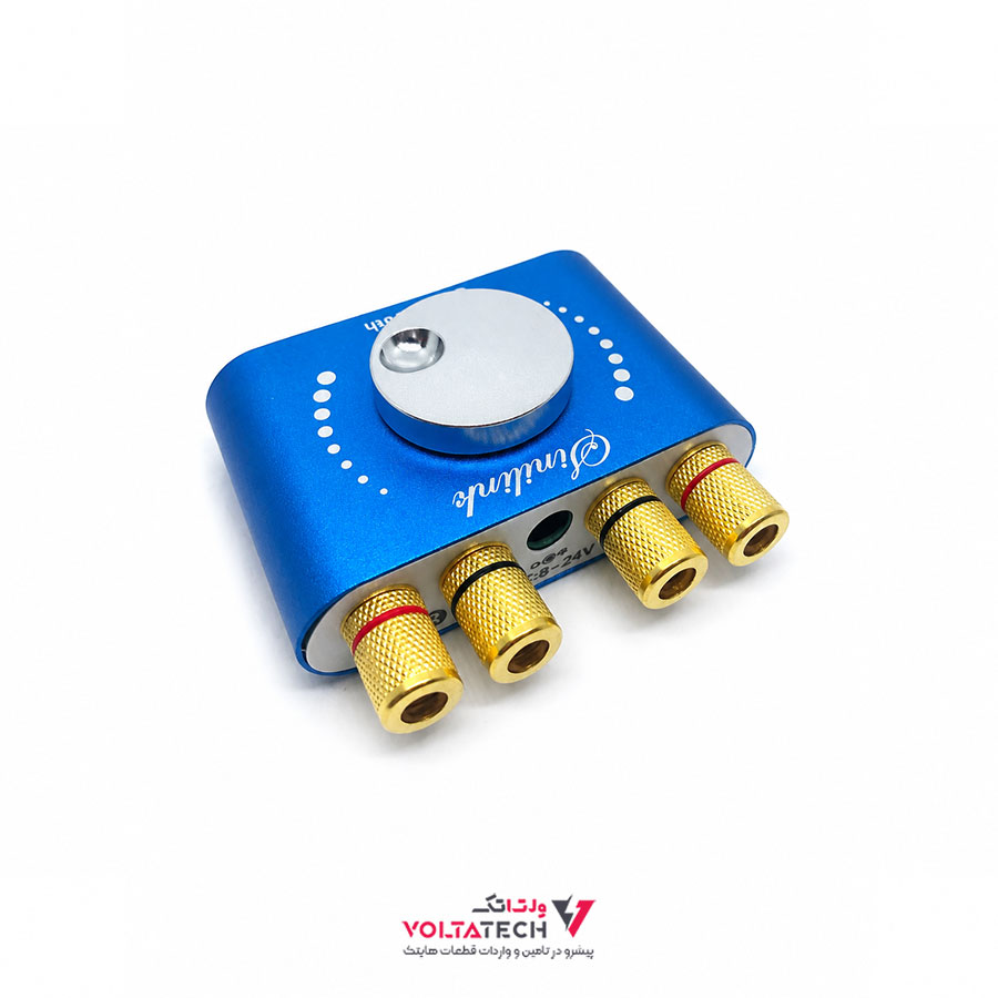 701662 آمپلی فایر بلوتوثی دوبل 20W با ورودی TYPE-C و AUX مدل XY-KA15H