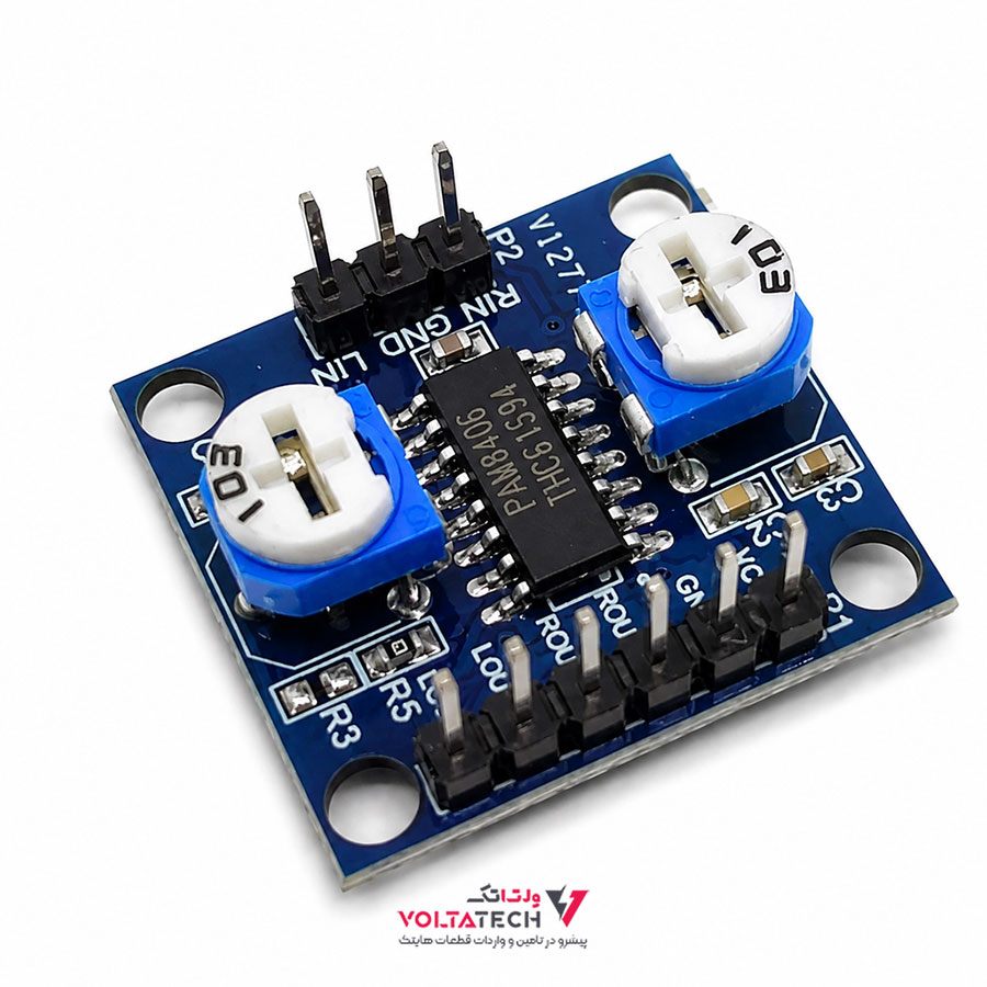 701687 ماژول آمپلی فایر 2x5W کلاس D با تراشه PAM8406