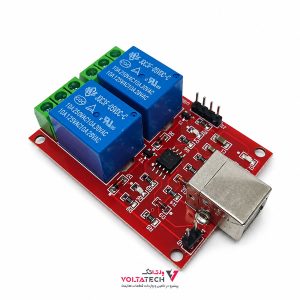 ماژول دو کاناله کنترل رله USB