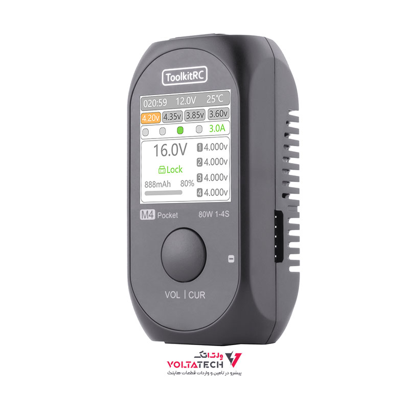 112742-1 شارژ حرفه ای ToolkitRC M4 مدل 80W/5A با ورودی TYPE-C