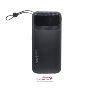 پاوربانک LEVINO 22.5W مدل N-30 با ظرفیت 10000mAh رنگ مشکی