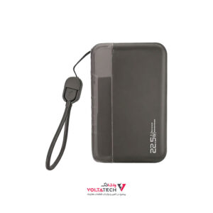 پاوربانک LEVINO 22.5W مدل N-65 با ظرفیت 10000mAh رنگ مشکی